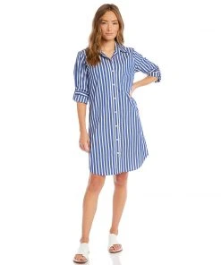 Karen Kane Stripe Shirtdress Clothing