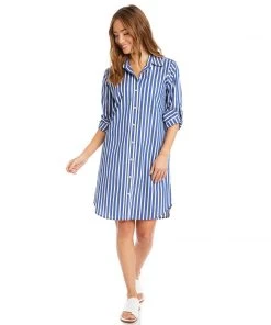 Karen Kane Stripe Shirtdress Clothing