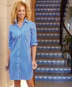 Karen Kane Stripe Shirtdress Clothing