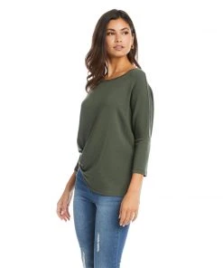 Karen Kane 3/4 Sleeve Pick Up Top
