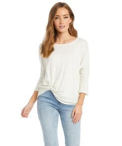 Karen Kane Clothing 3/4 Sleeve Pick Up Top