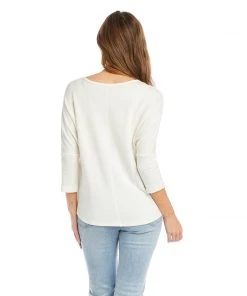 Karen Kane Clothing 3/4 Sleeve Pick Up Top