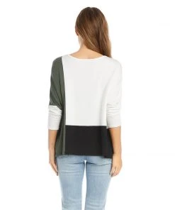 Karen Kane Petite Size Colorblock Top Clothing