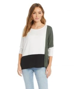 Karen Kane Colorblock Top