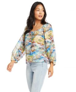 Karen Kane Clothing Peasant Top