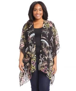 Karen Kane Plus Size Open Front Jacket