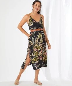 Karen Kane Side-Slit Midi Dress