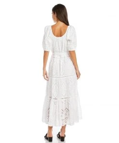 Karen Kane Tiered Eyelet Dress Clothing