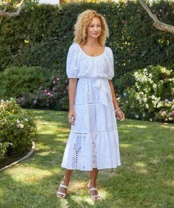 Karen Kane Tiered Eyelet Dress Clothing