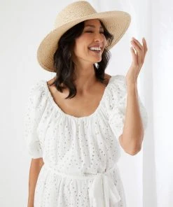 Karen Kane Tiered Eyelet Dress Clothing