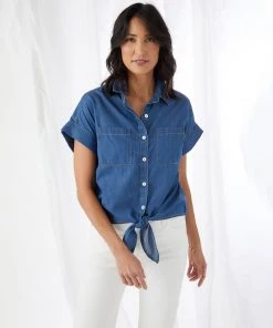 Karen Kane Tie-Front Shirt Best Sellers