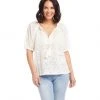 Karen Kane Clothing Eyelet Embroidered Top