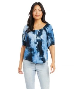 Karen Kane Knit Peasant Top Clothing