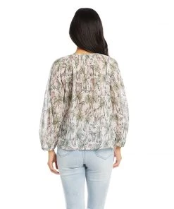 Karen Kane Clothing Petite Size Peasant Top