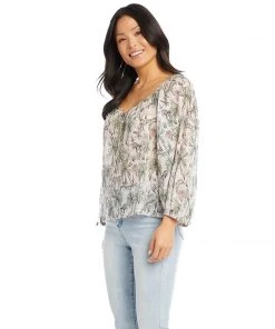 Karen Kane Clothing Petite Size Peasant Top