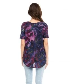 Karen Kane Short Sleeve Shirttail Top Clothing