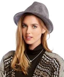 Karen Kane Snapback Felt Fedora Accessories